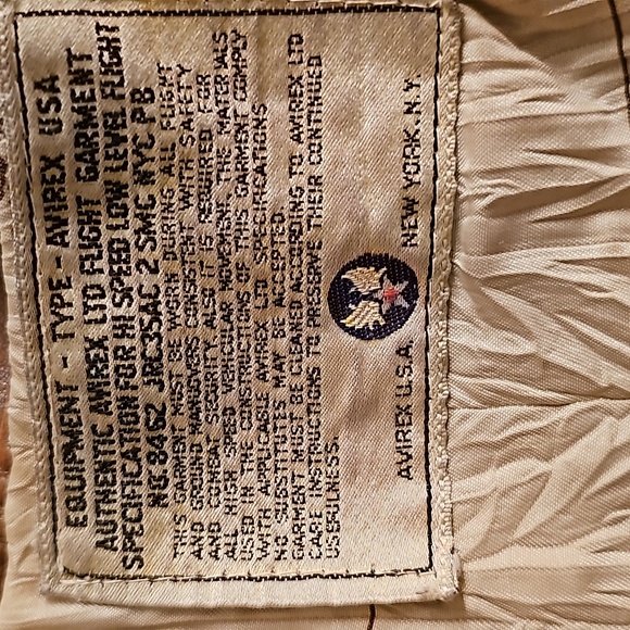 Heavy Leather Bomber Flight Jacket with Actual Relevant Patches sewn in. - Picture 5 of 16